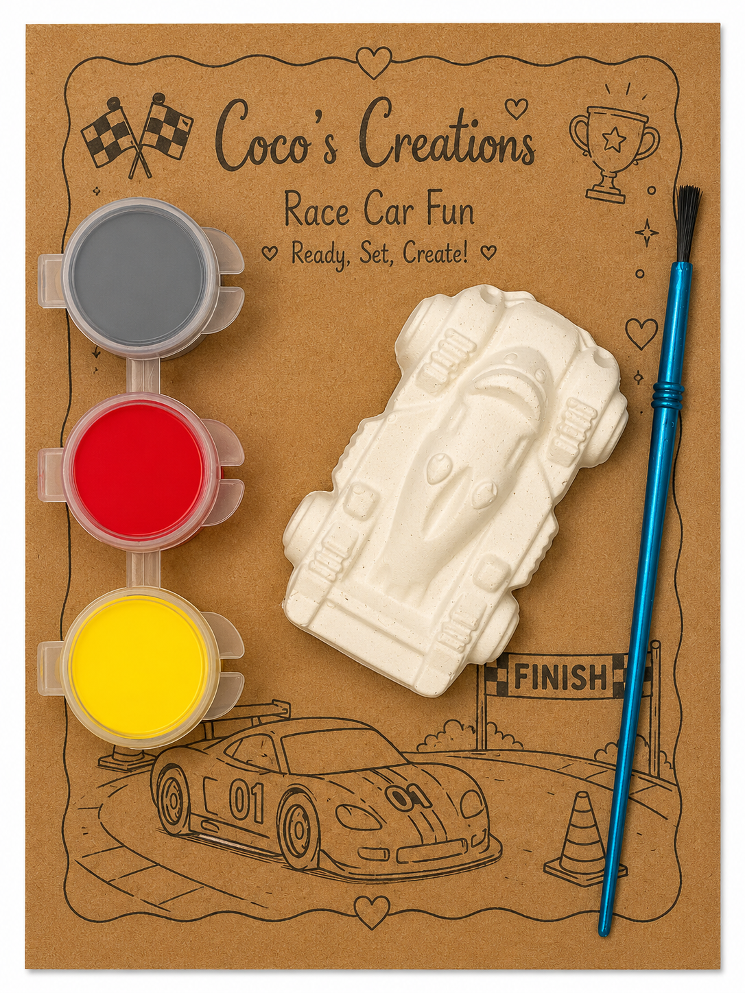 Race Car Fun 1 Paint Kit