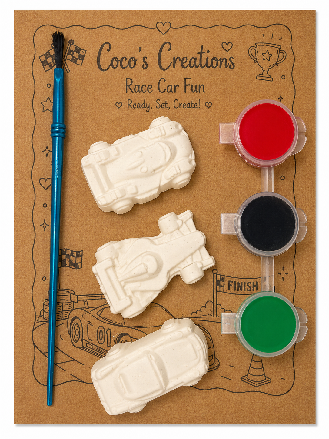 Race Car Fun Minis Paint Kit