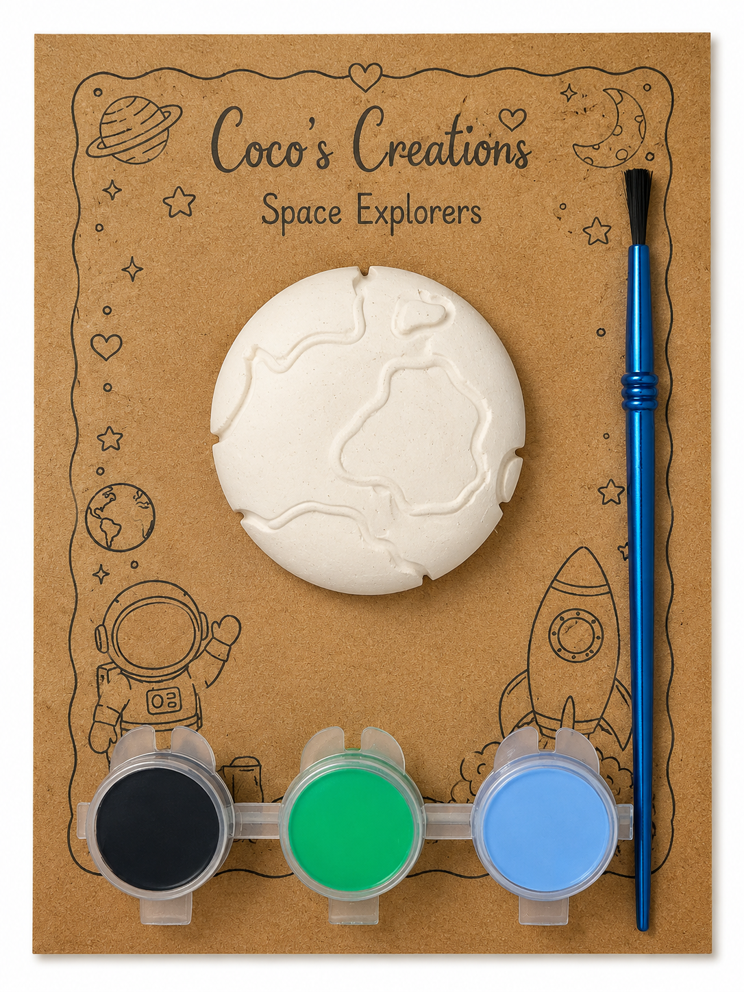Space Explorers Earth Paint Kit