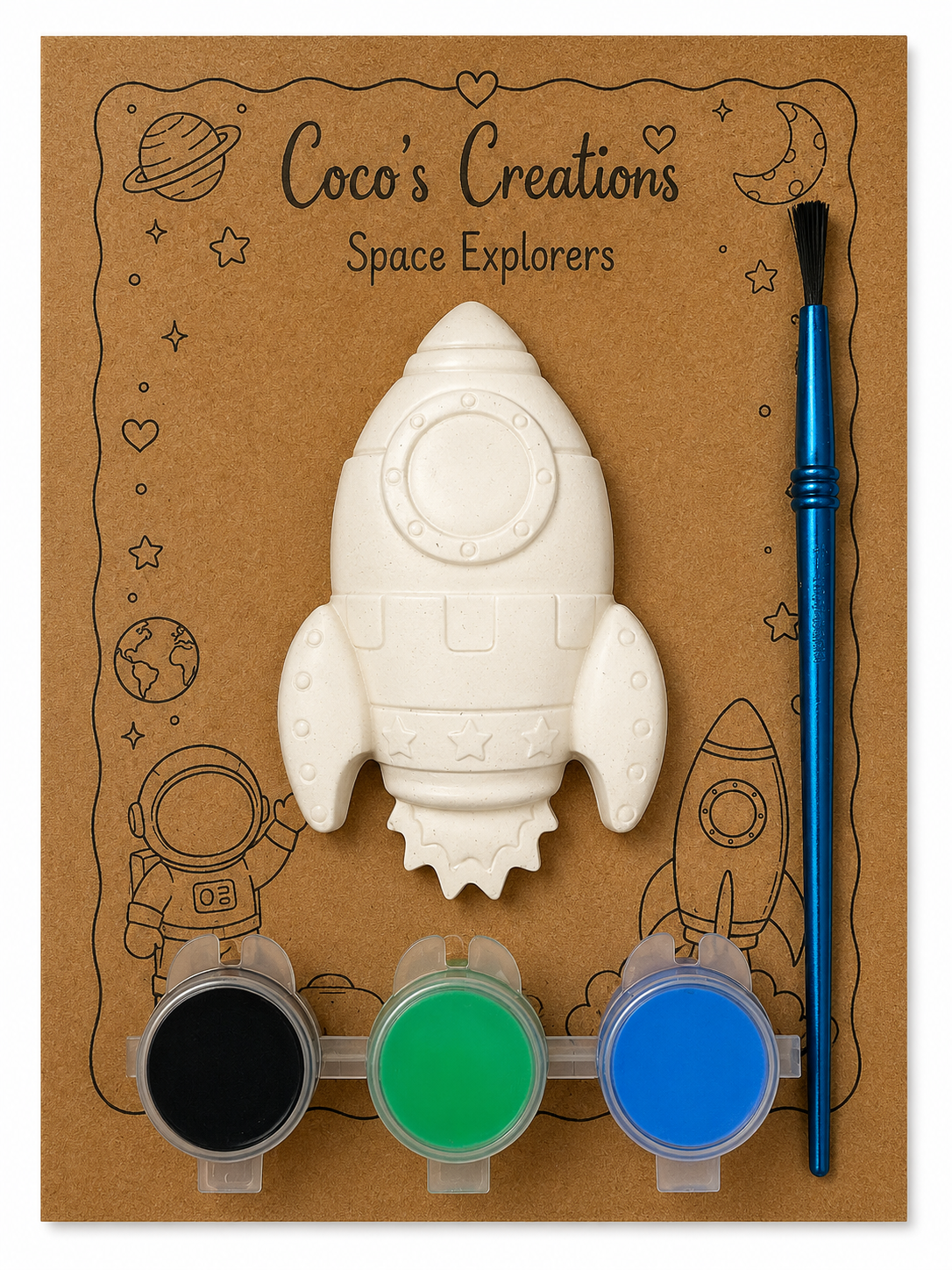 Space Explorers Rocket Paint Kit