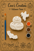 Halloween Paint Kit – Jack-O-Lanterns, Ghost, and Bat